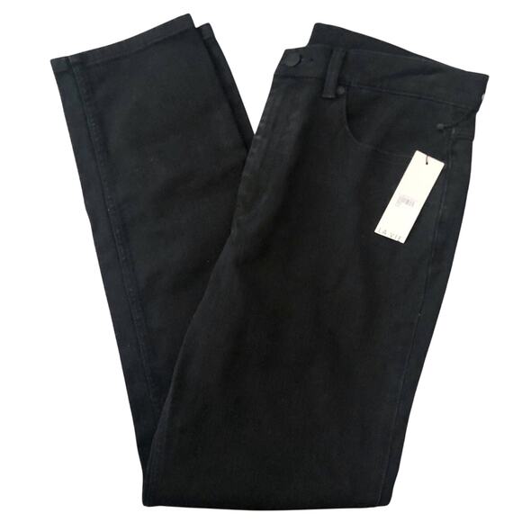 Rebecca Taylor Black Ines High Rise Slim Straight Leg Ankle Length Jeans NEW - Picture 1 of 7